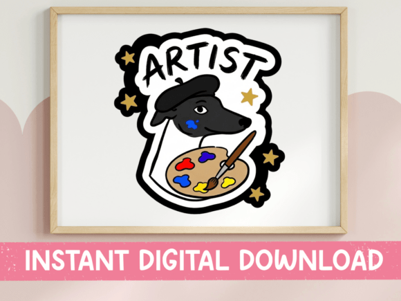 Artist Greyhound Beret Palette SVG Review