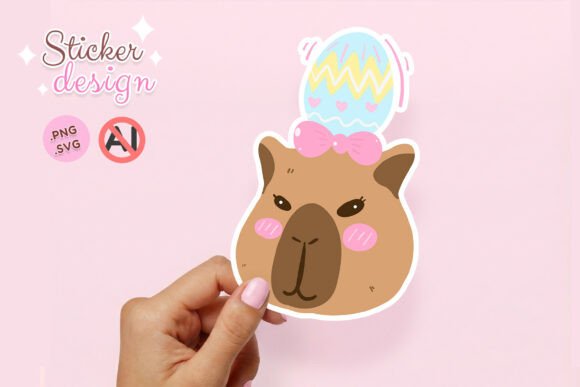 Capybara Easter Egg on Head PNG SVG: A Designer's Review