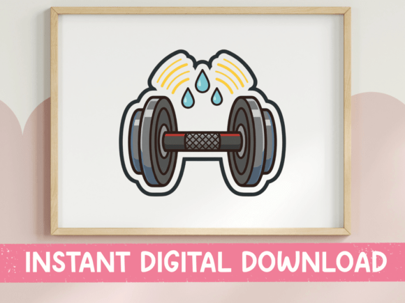 Dumbbell Sticker Gym Design: A Pro's Embroidery Review