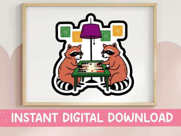 Game Night Raccoons Checkers SVG: A Designer's Review