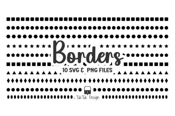 Geometric Shape Border Divider SVG PNG Review