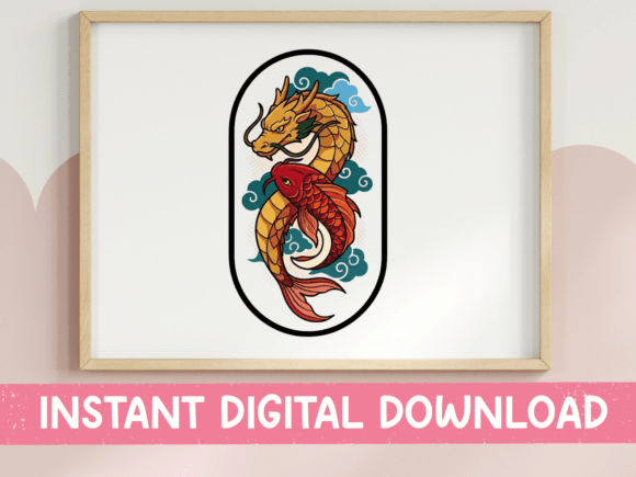Koi Dragon Japanese Art Sticker: A Designer's Review