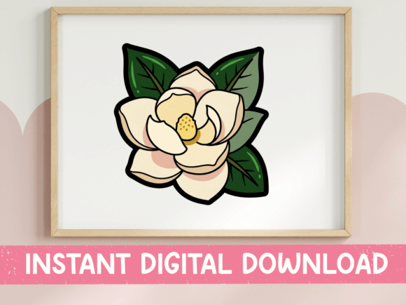 Magnolia Blossom Sticker Design: A Designer's Review