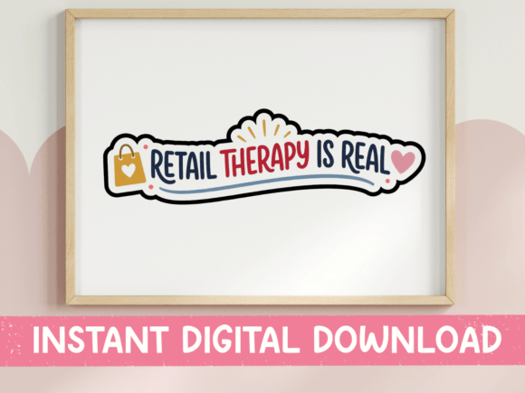 Retail Therapy is Real Sticker: A Designer's Review