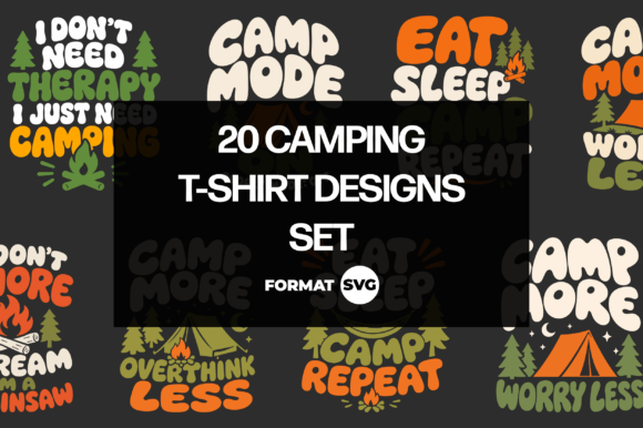 Review: 20 Camping SVG Quote Designs for Embroidery