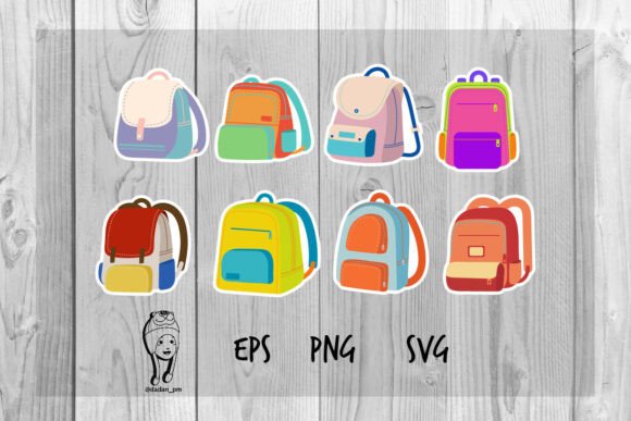 Review: Colorful Backpack Sticker Bundle School for Embroidery