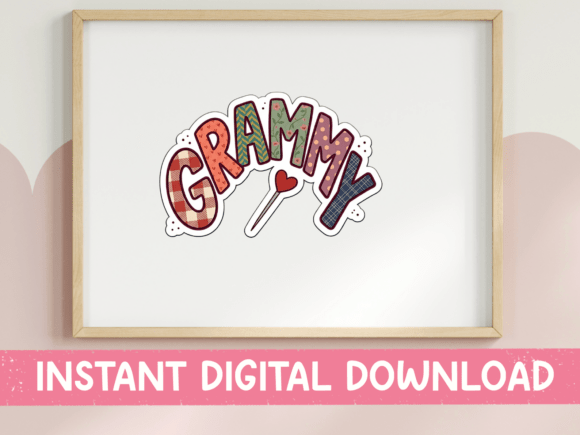 Review: Grammy Bold Bubble Letter Sticker Design