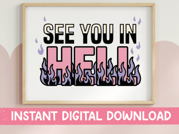 Review: See You in Hell Pastel Flame SVG for Embroidery