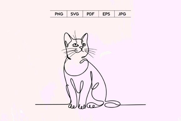 Sitting Cat Line Art SVG: A Designer's Review
