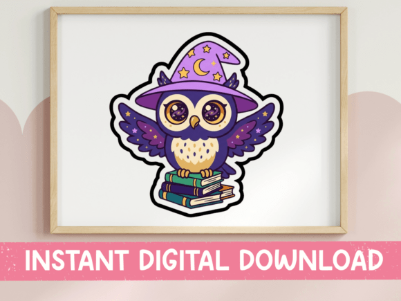 Wizard Owl Books Kawaii Sticker Design: A Pro Review