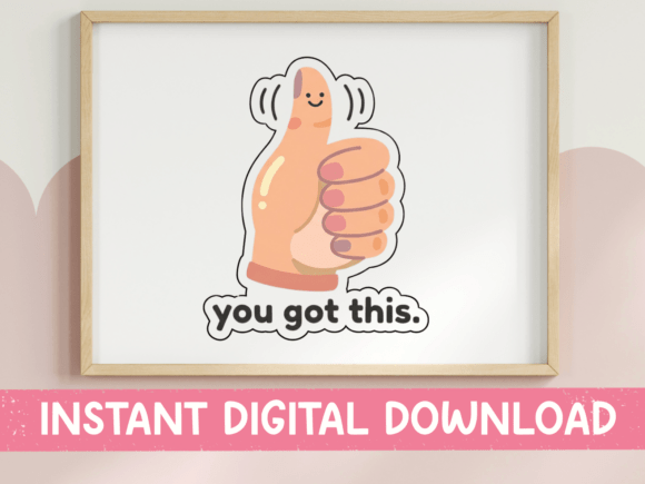 You Got This Thumbs Up Kawaii Sticker Review